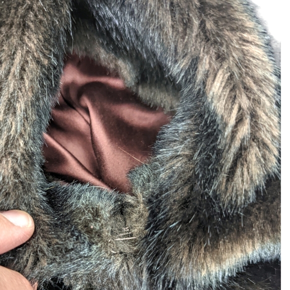 Vintage Faux Fur Mink Coat 70s 80s Country Pacer ILGWU Brown Made In USA - Picture 10 of 14